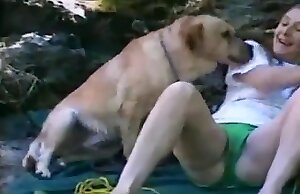 Cô gái nóng bỏng bị chó làm tình trong sở thú hoang dã